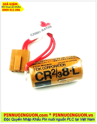 Pin FUJI CR2/3 8.L; Pin nuôi nguồn PLC FUJI CR2/3 8.L lithium 3v 2/3A 2000mAh chính hãng Made in Japan